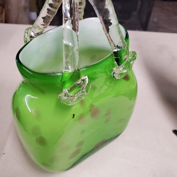 Murano Italian Hand Crafted glass Purse - Picture 2 of 7